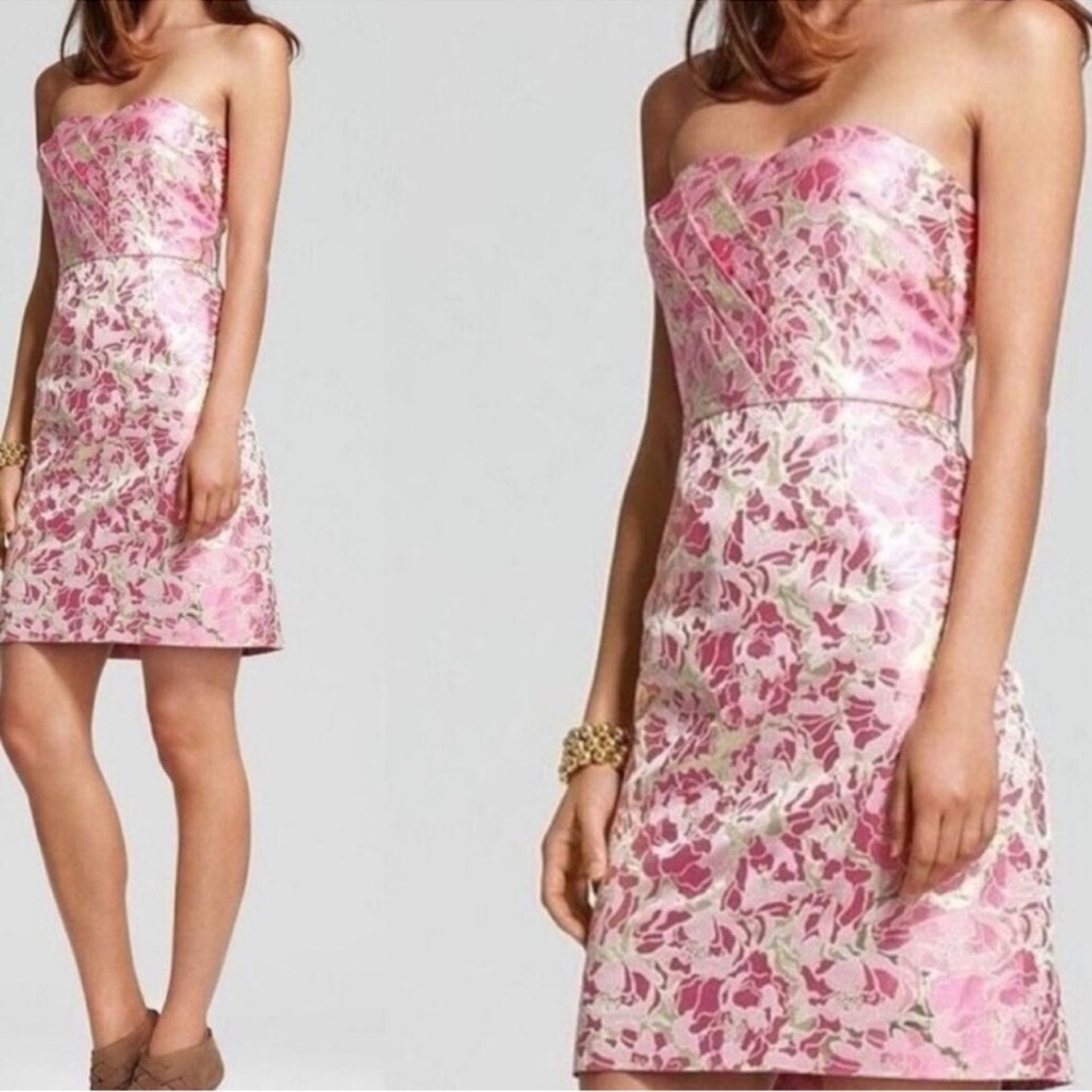 Lilly Pulitzer Pink Strapless Dress - Picture 3 of 4